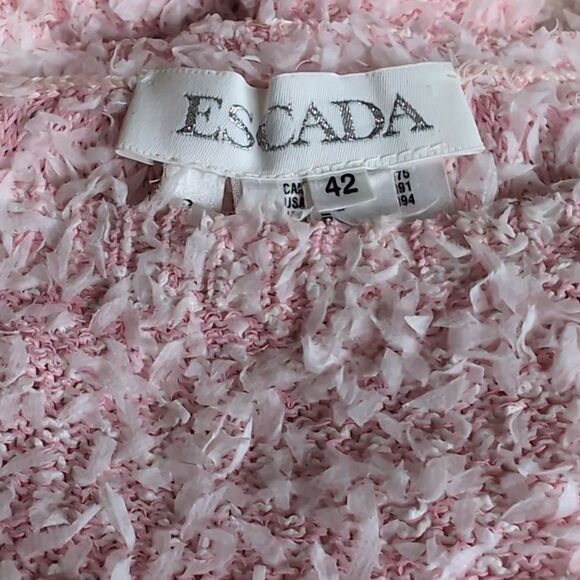 Escada 🩷 Woven Textured Lightweight Sweater - Picture 12 of 12